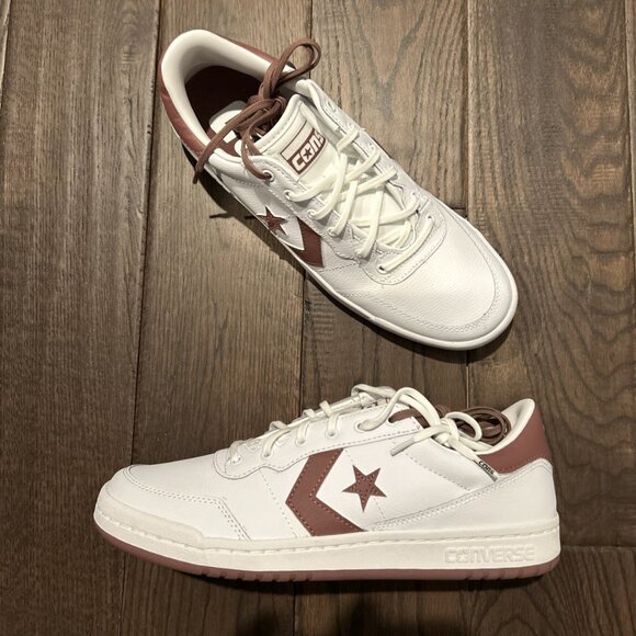 Converse Fastbreak Pro Ox Sneakers Men's Size 10.5 White/ Saddle A11095C - Picture 1 of 7